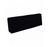 Coussin de Dossier pour Palettes 120x40x20/10 Noir