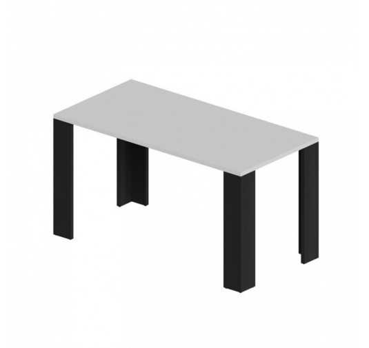 Table de salle à manger, Table de salon, Bureau, Plateau de table 2.5 cm, Blanc, 120x60x75 cm