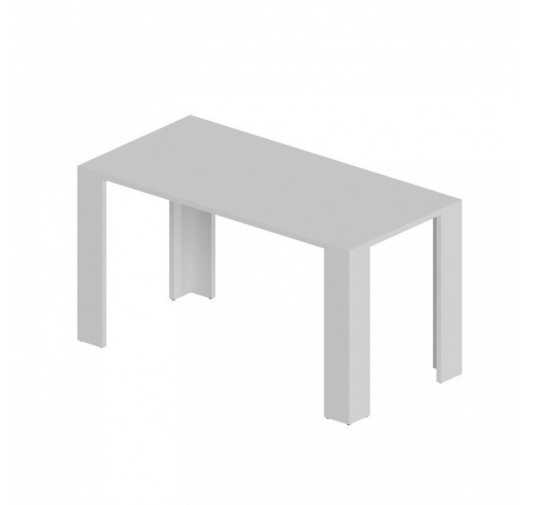 Table de salle à manger, Table de salon, Bureau, Plateau de table 2.5 cm, Blanc, 120x60x75 cm