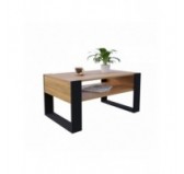 Table Basse pour salon ou bureau, Table de Salon, Chêne Craft, 92 x 53,6 x 45 cm