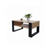 Table Basse pour salon ou bureau, Table de Salon, Chêne Craft, 92 x 53,6 x 45 cm