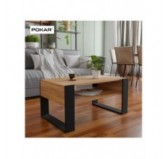 Table Basse pour salon ou bureau, Table de Salon, Chêne Craft, 60,5 x 53,6 x 45 cm