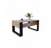 Table Basse pour salon ou bureau, Table de Salon, Chêne Sonoma, 60,5 x 53,6 x 45 cm