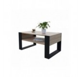 Table Basse pour salon ou bureau, Table de Salon, Chêne Sonoma, 60,5 x 53,6 x 45 cm