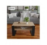 Table Basse pour salon ou bureau, Table de Salon, Chêne Sonoma, 60,5 x 53,6 x 45 cm