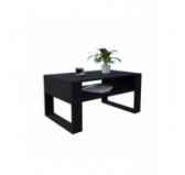 Table Basse pour salon ou bureau, Table de Salon, Noir, 92 x 53,6 x 45 cm