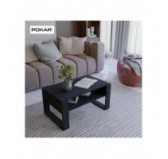 Table Basse pour salon ou bureau, Table de Salon, Noir, 92 x 53,6 x 45 cm