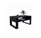 Table Basse pour salon ou bureau, Table de Salon, Noir, 60,5 x 53,6 x 45 cm