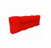 Coussin de dossier pour palette, imperméable, matelassé, 120x40x12, Rouge