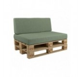 Set de 2 Coussins pour Palettes 120x80 + 120x40 Vert