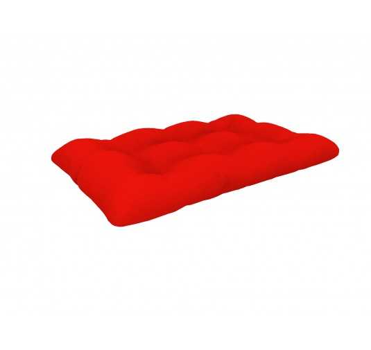 Coussin de siège pour palette, imperméable, matelassé, 120x80x15, Rouge