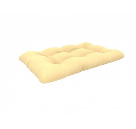 Coussin de siège pour palette, imperméable, matelassé, 120x80x15, Beige