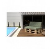 Set de 2 Coussins pour Palettes 120x80 + 120x40 Vert