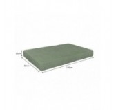 Set de 2 Coussins pour Palettes 120x80 + 120x40 Vert