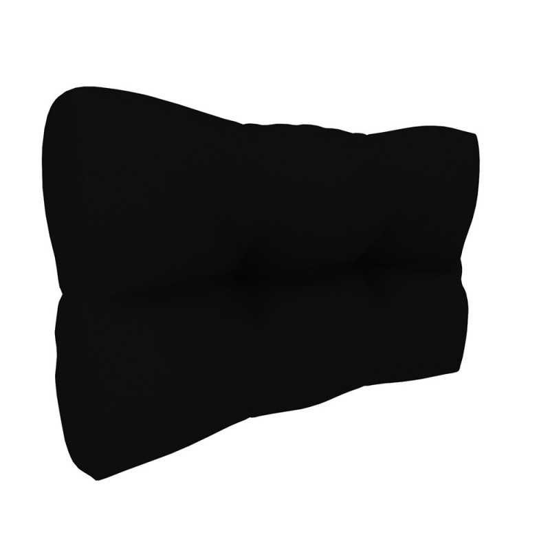 Coussin de Latéral pour palette, imperméable, matelassé, 60x40x12, Noir