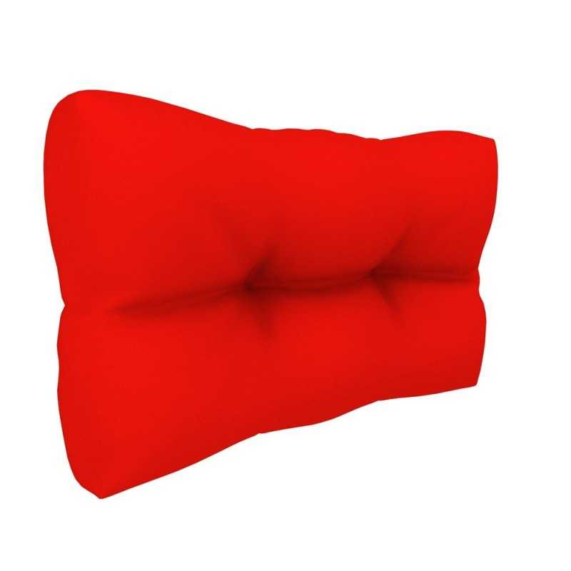 Coussin de Latéral pour palette, imperméable, matelassé, 60x40x12, Rouge