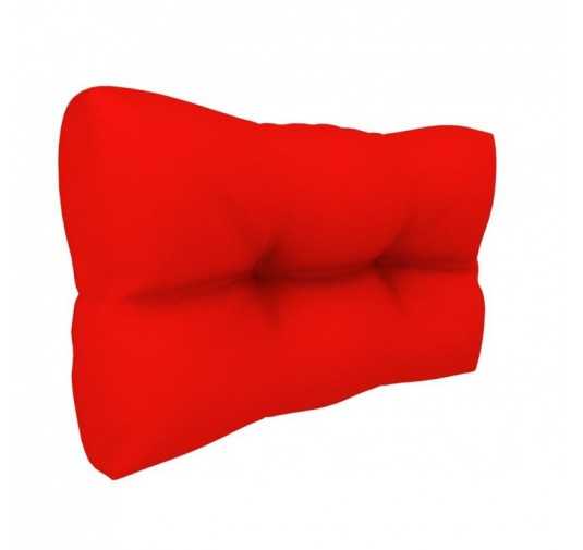 Coussin de Latéral pour palette, imperméable, matelassé, 60x40x12, Rouge