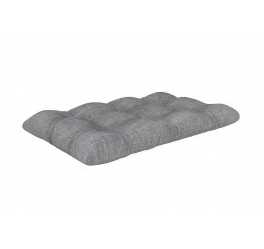 Coussin de Siège Matelassé pour Palettes , 120x60x12 cm, Gris