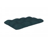 Coussin de Siège Matelassé pour Palettes , 120x60x12 cm, Vert Foncé