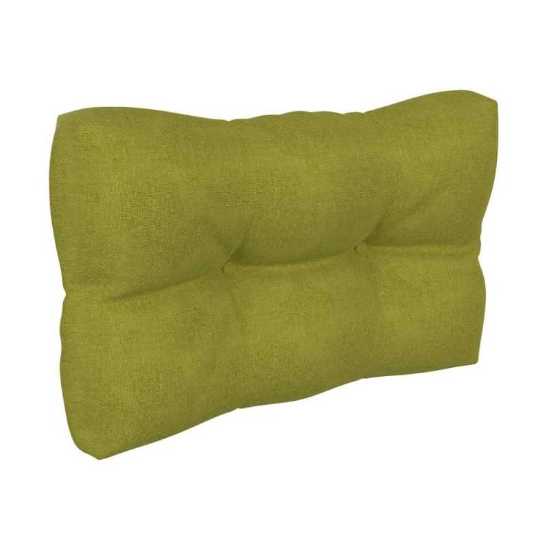 Coussin de Latéral pour Palette, Matelassé, 60x40x12 cm, Vert Lime