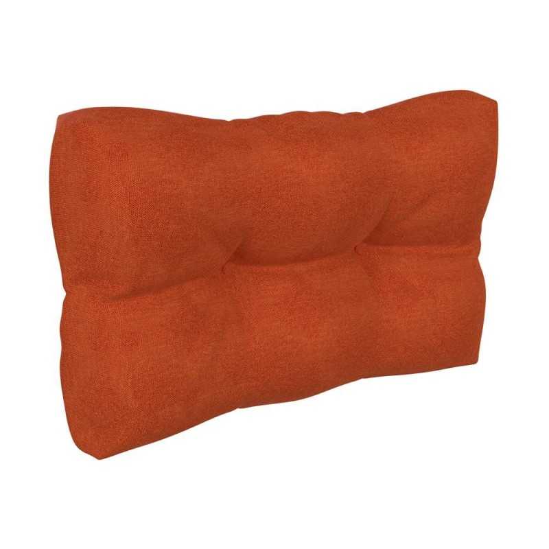 Coussin de Latéral pour Palette, Matelassé, 60x40x12 cm, Orange