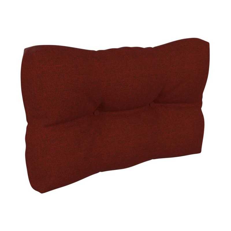 Coussin de Latéral pour Palette, Matelassé, 60x40x12 cm, Bordeaux