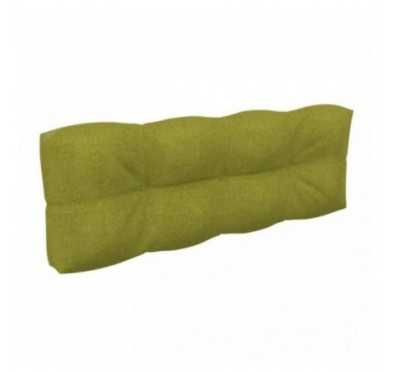 Coussin de Dossier pour Palette, Matelassé, 120x40x12 cm, Vert Lime