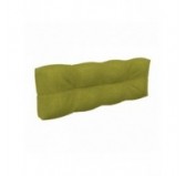 Coussin de Dossier pour Palette, Matelassé, 120x40x12 cm, Vert Lime