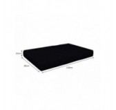 Set de 2 Coussins pour Palettes 120x80 + 120x40 Noir