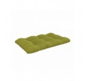 Set de 2 Coussins pour Palette 120x80 + 120x40, Matelassé, Vert Lime