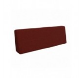 Set de 6 Coussins pour Palette, 2x 120x80 + 2x 120x40 + 60x40 + 40x40, Bordeaux