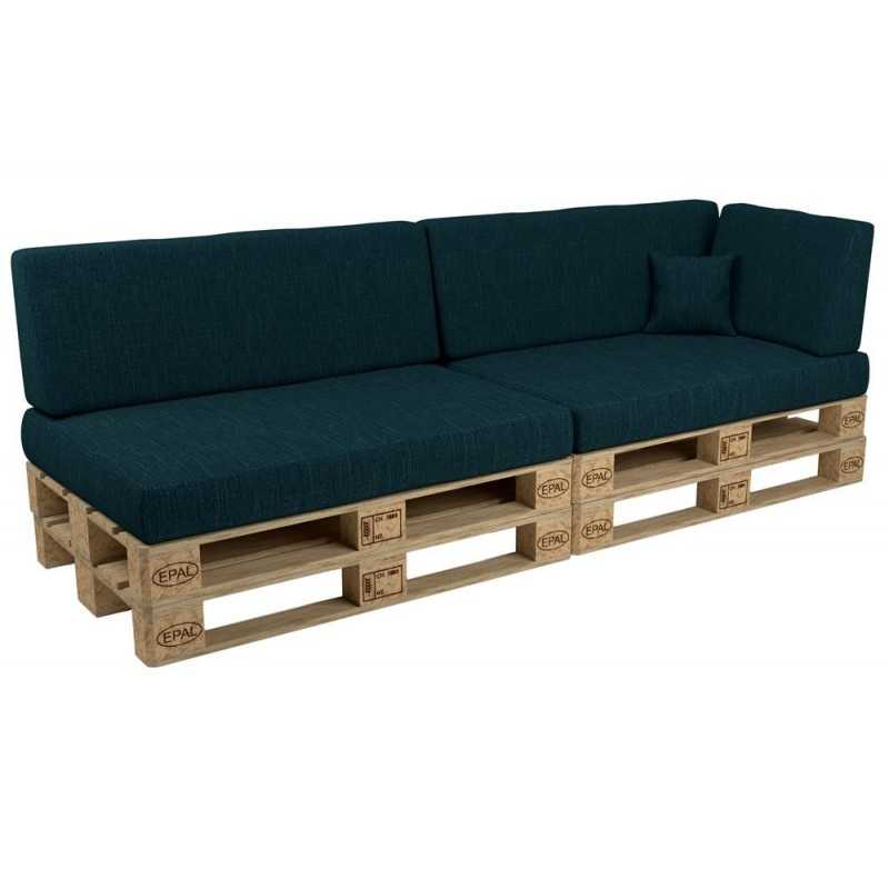 Set de 6 Coussins pour Palettes 120x80 + 120x40 Vert Foncé