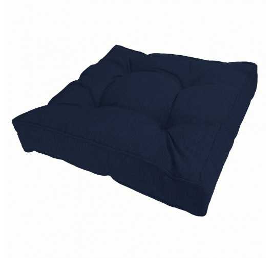 Coussin de Siège de Chaise de Jardin, Bleu Foncé 60x60