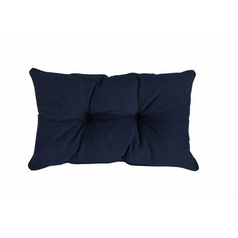 Coussin de Dossier de Chaise de Jardin, Bleu Foncé 50x40