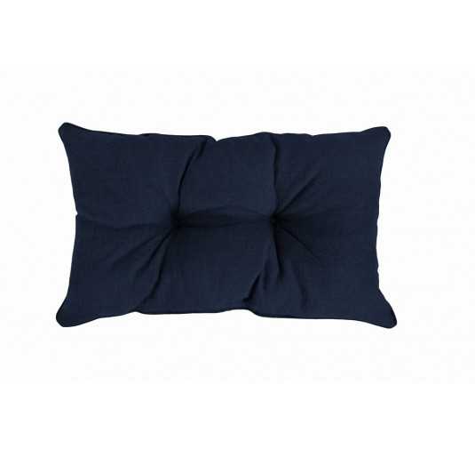 Coussin de Dossier de Chaise de Jardin, Bleu Foncé 50x40