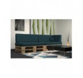 Set de 6 Coussins pour Palettes 120x80 + 120x40 Vert Foncé