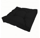 Coussin de Siège de Chaise de Jardin, Noir 50x50