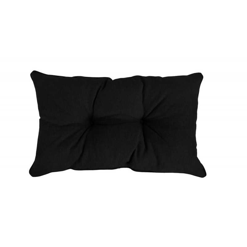 Coussin de Dossier de Chaise de Jardin, Noir 50x40