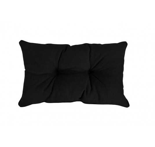 Coussin de Dossier de Chaise de Jardin, Noir 50x40