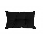 Coussin de Dossier de Chaise de Jardin, Noir 50x40