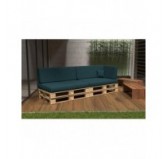 Set de 6 Coussins pour Palettes 120x80 + 120x40 Vert Foncé