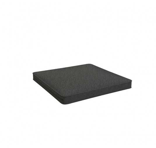 Coussin de siège, galette de chaise, coussin pour mobilier en rotin, coussin de jardin, 40x40x5 cm, Anthracite