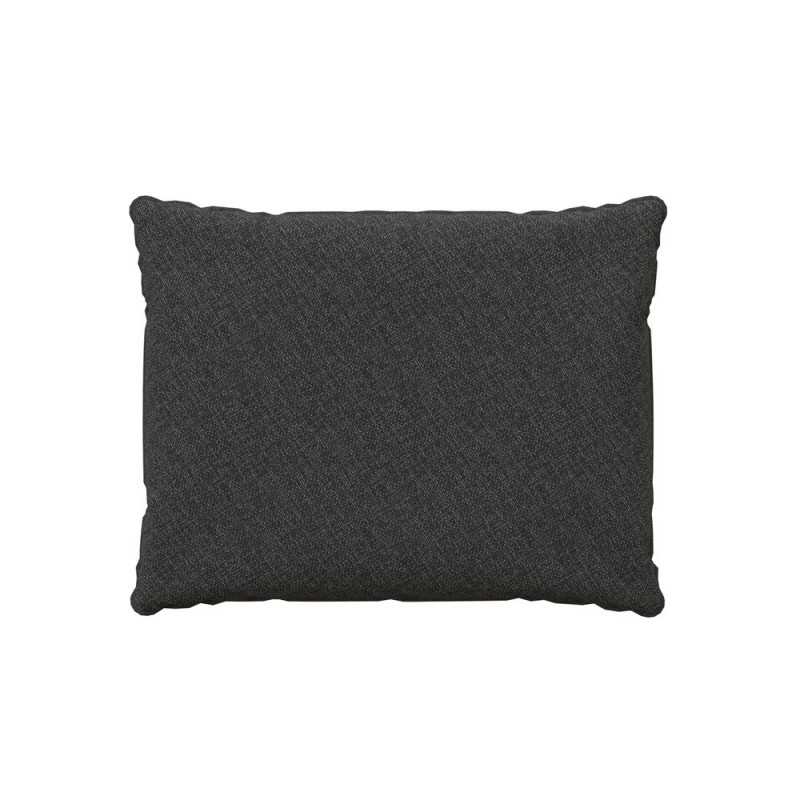 Coussin de dossier, galette de chaise, coussin pour mobilier en rotin, coussin de jardin, 50x40x15 cm, Anthracite