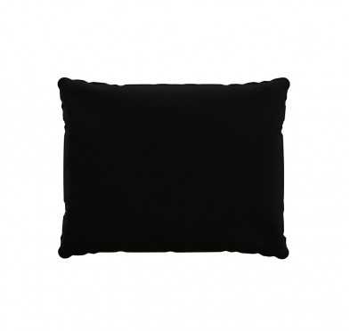 Coussin de dossier, galette de chaise, coussin pour mobilier en rotin, coussin de jardin, 50x40x15 cm, Noir