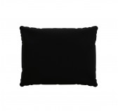 Coussin de dossier, galette de chaise, coussin pour mobilier en rotin, coussin de jardin, 50x40x15 cm, Noir