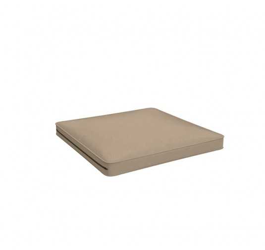 Coussin de siège, galette de chaise, coussin pour mobilier en rotin, coussin de jardin, 40x40x5 cm, Beige