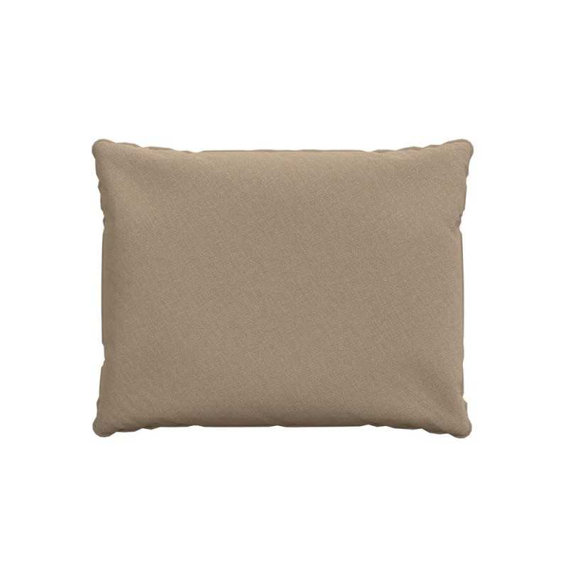 Coussin de dossier, galette de chaise, coussin pour mobilier en rotin, coussin de jardin, 50x40x15 cm, Beige