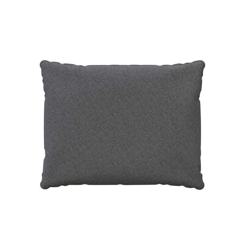 Coussin de dossier, galette de chaise, coussin pour mobilier en rotin, coussin de jardin, 50x40x15 cm, Gris