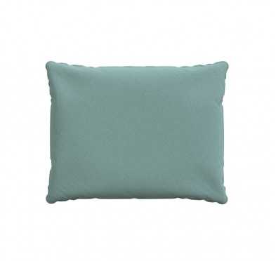 Coussin de dossier, galette de chaise, coussin pour mobilier en rotin, coussin de jardin, 50x40x15 cm, Bleu