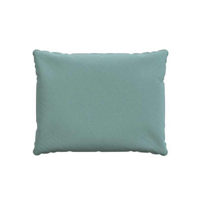 Coussin de dossier, galette de chaise, coussin pour mobilier en rotin, coussin de jardin, 50x40x15 cm, Bleu